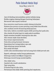 Apa Makna Kedua Puisi Itu Pada Sebuah Kedai Kopi dan Kedai Kopi Pukul Sebelas Siang